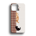 Cozy Kitty Plaid Premium Telefon Kılıfı - 955