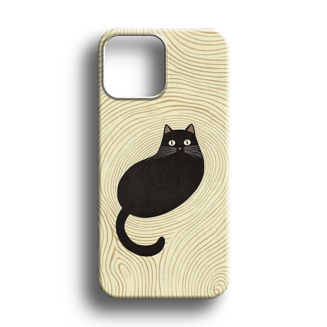 Black Cat Waves Premium Telefon Kılıfı - 923