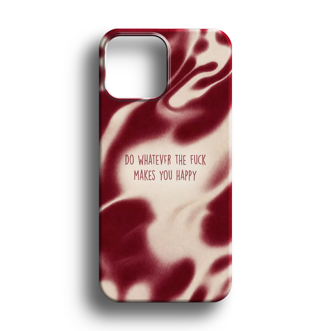 Burgundy Liquid Mood Premium Telefon Kılıfı - 960