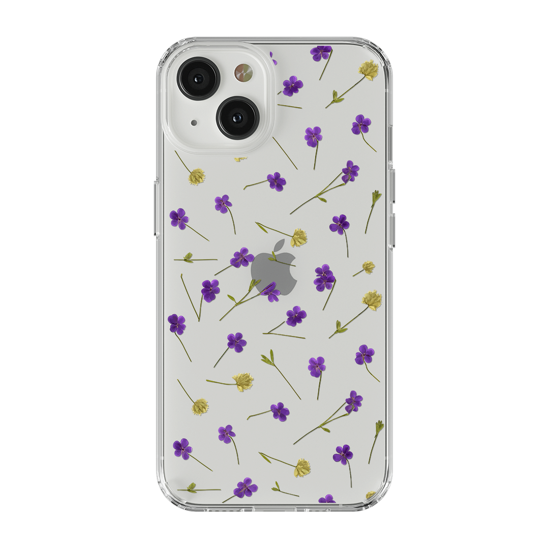 Mor Çiçek Şeffaf Premium Telefon Kılıfı - 1