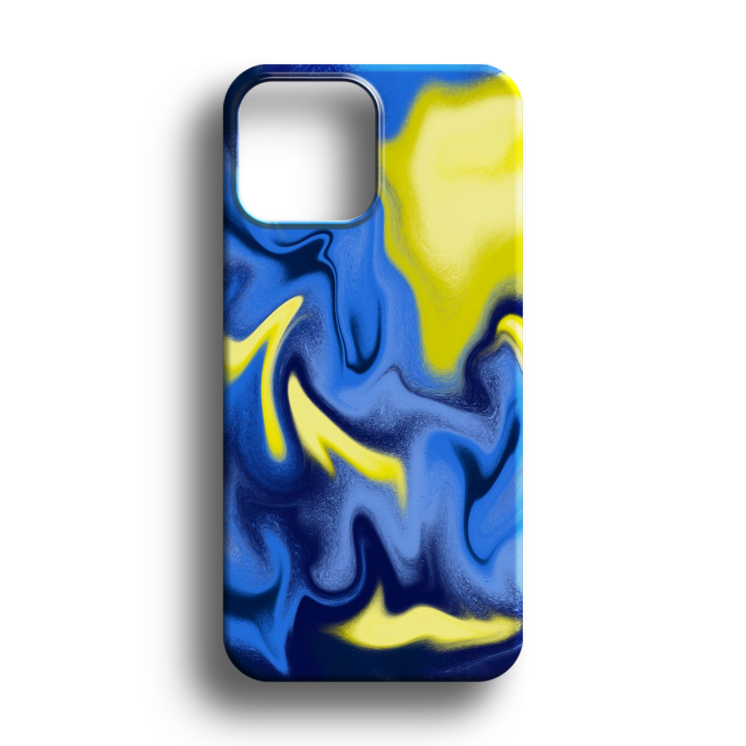 Electric Blue Fusion Premium Telefon Kılıfı - 961