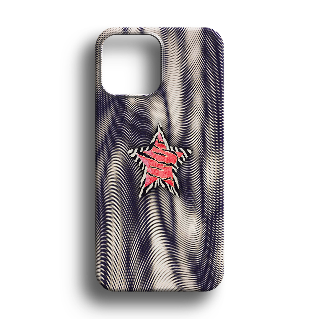 Pink Zebra Star Premium Telefon Kılıfı - 962