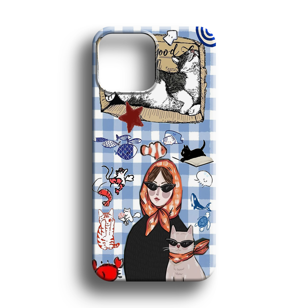 Kolaj Kediler Premium Telefon Kılıfı - 122