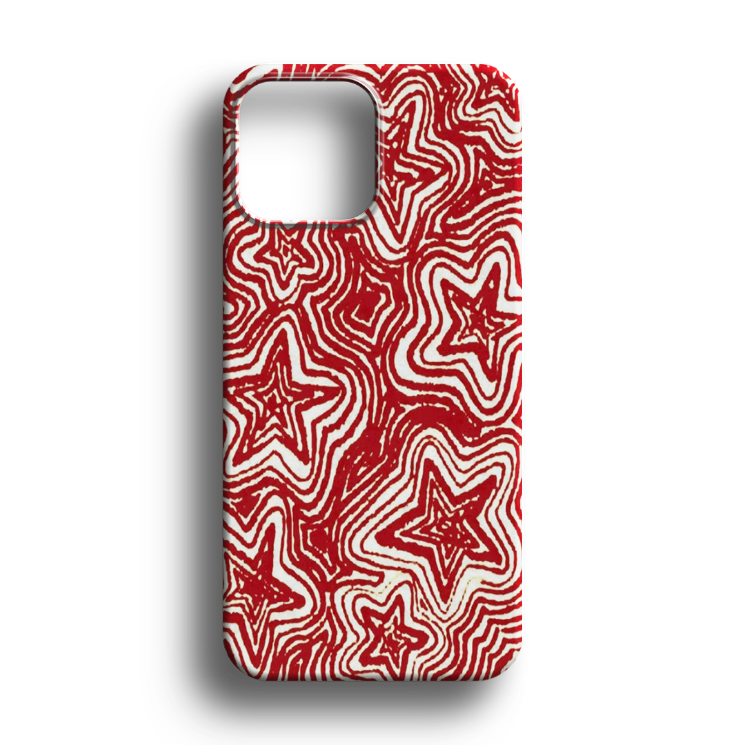 Red Hypnotic Star Premium Telefon Kılıfı - 896