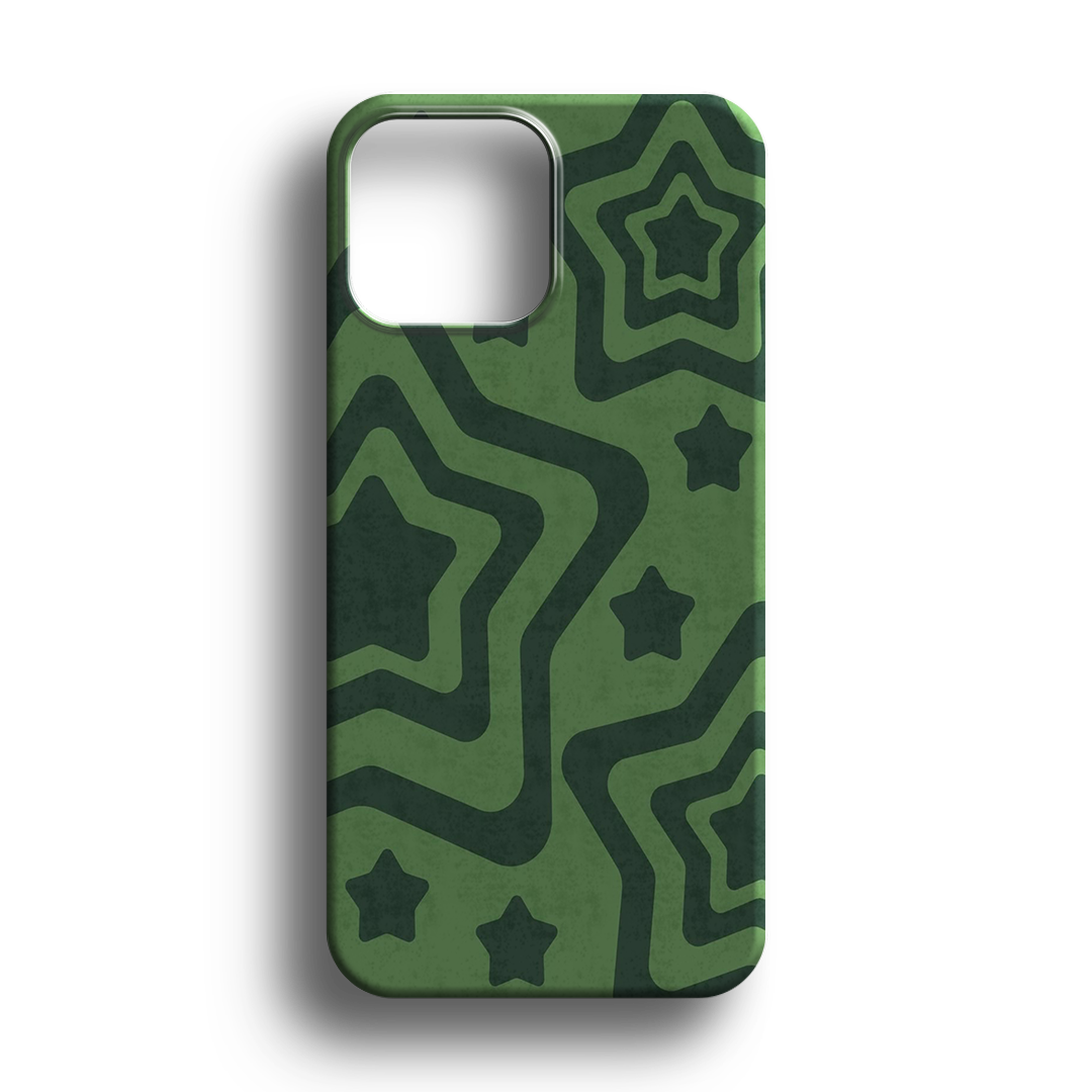 Retro Star Green Premium Telefon Kılıfı - 929