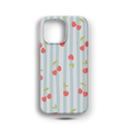 Cizgili Kiraz Premium Telefon Kılıfı - 511