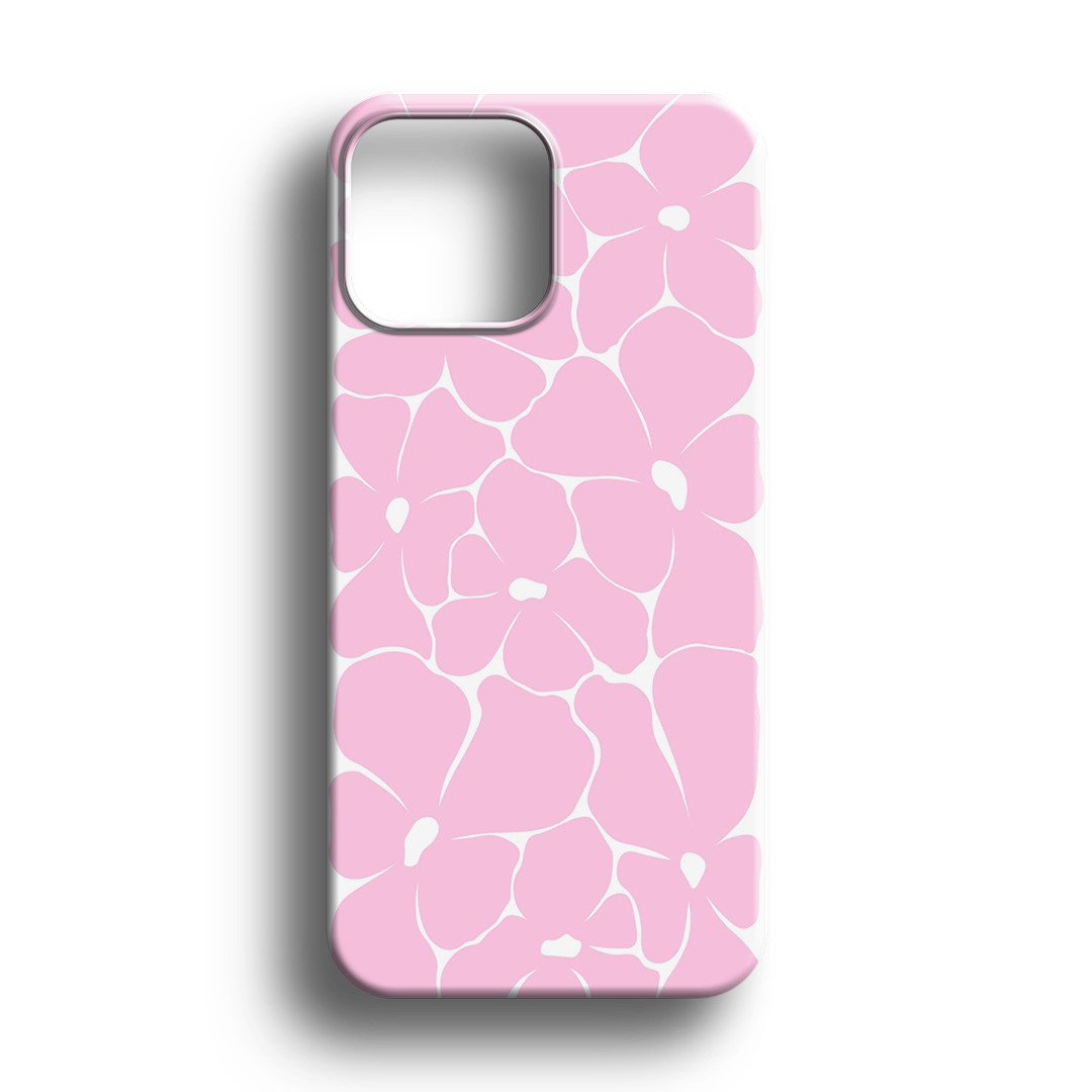 Pembe Çiçek Premium Telefon Kılıfı - 808