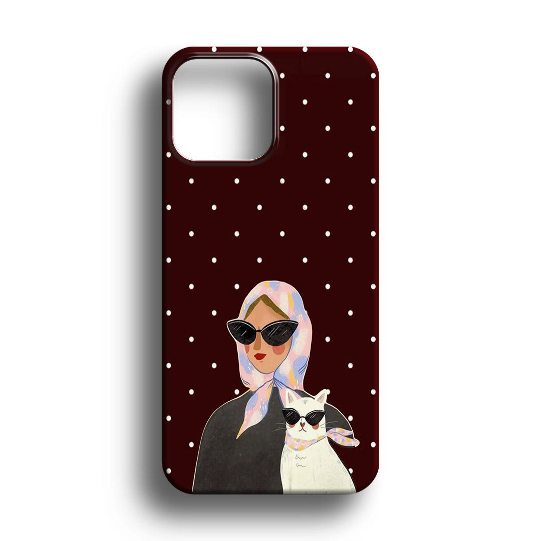 Kedi Kadın Premium Telefon Kılıfı - 810