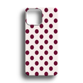 Bordo Puantiye Premium Telefon Kılıfı - 872
