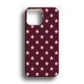 Bordo Yıldız Premium Telefon Kılıfı - 873