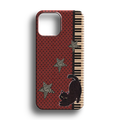 Retro Piano Cat Premium Telefon Kılıfı - 914