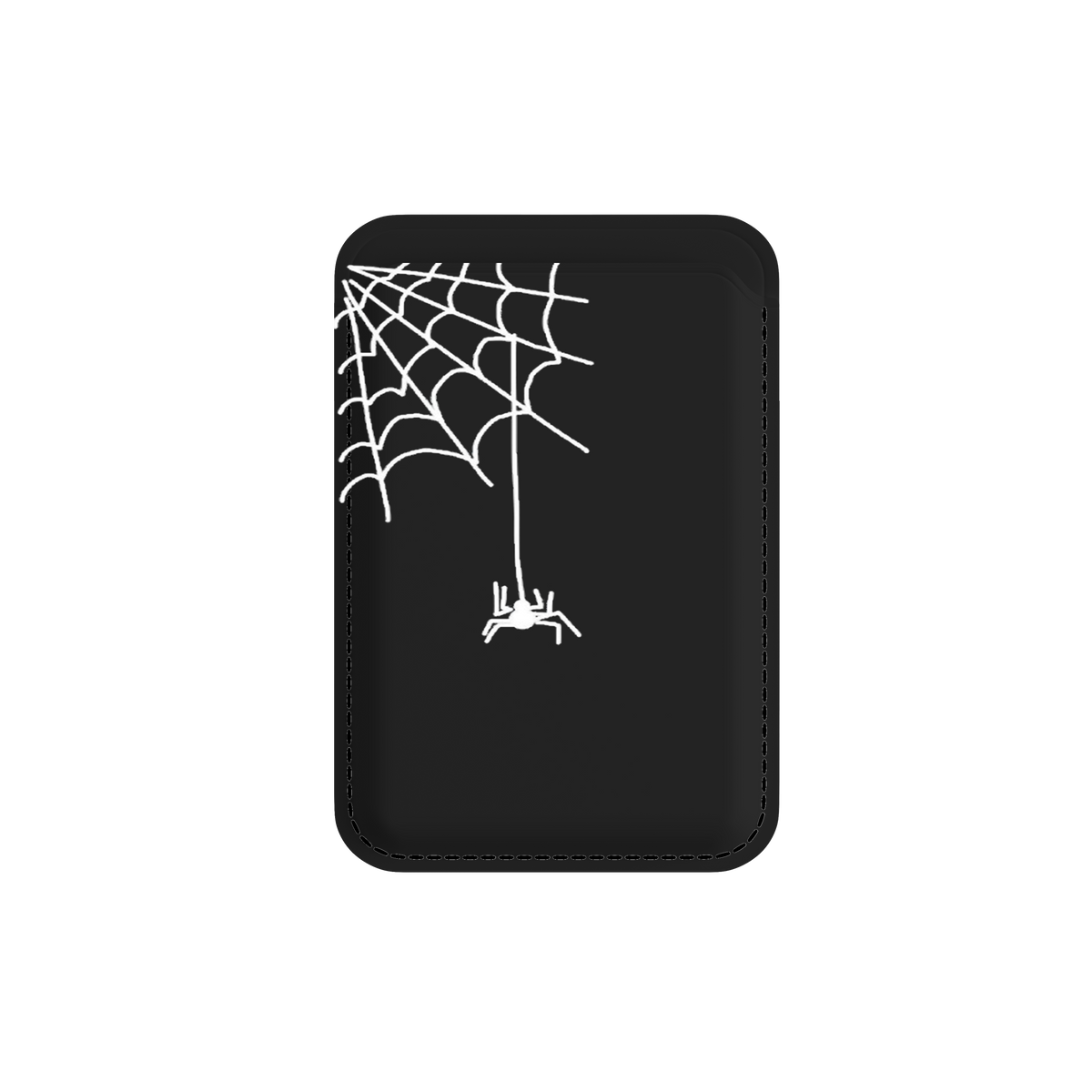 Örümcek Ağı Desenli MagSafe Cüzdan