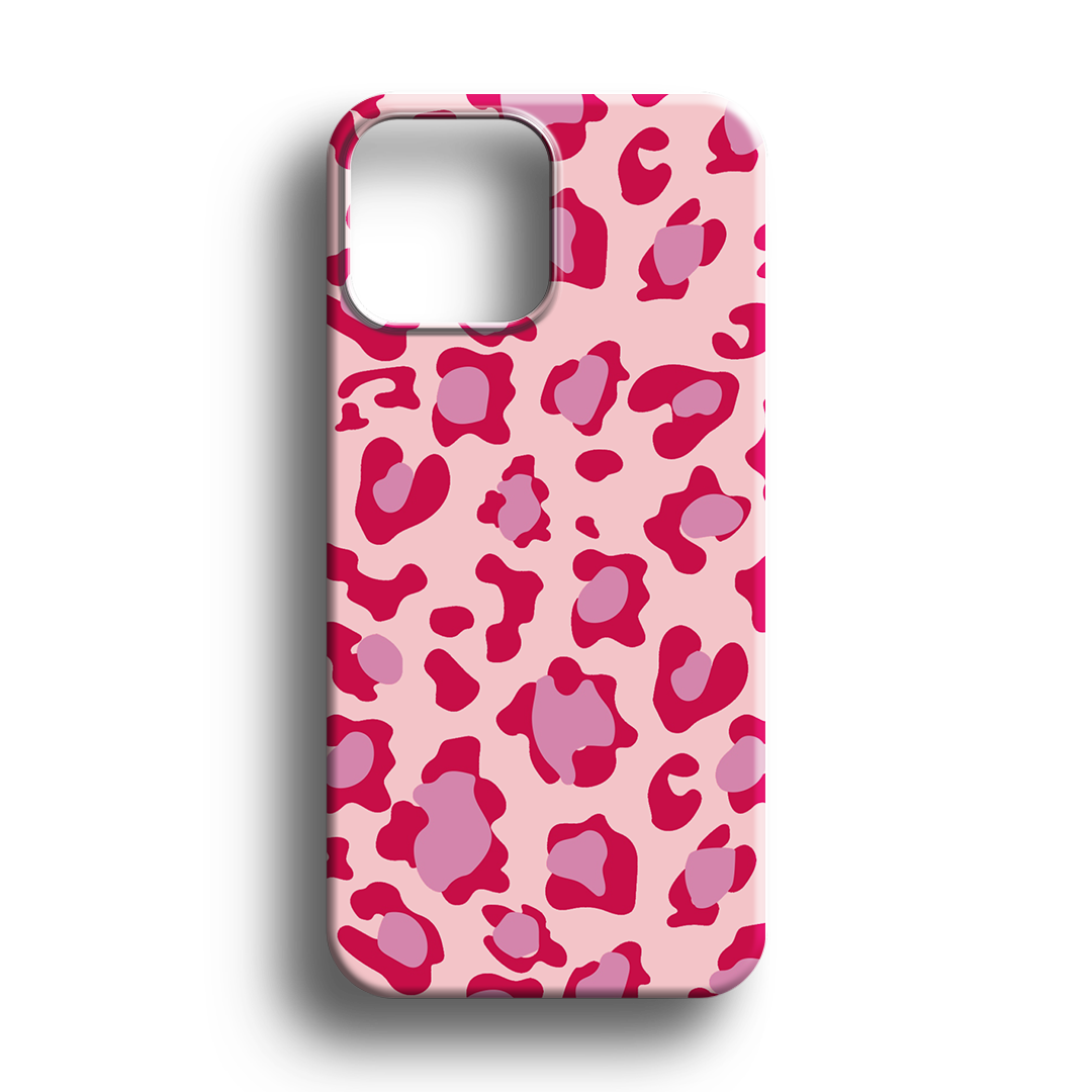 Pembe Leopar Premium Telefon Kılıfı - 195