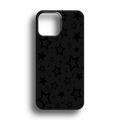 Yıldız Desen Siyah Premium Telefon Kılıfı - 600